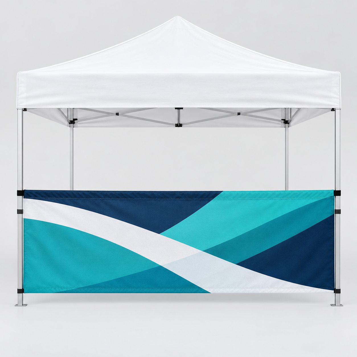 Custom 10' Canopy Half Wall