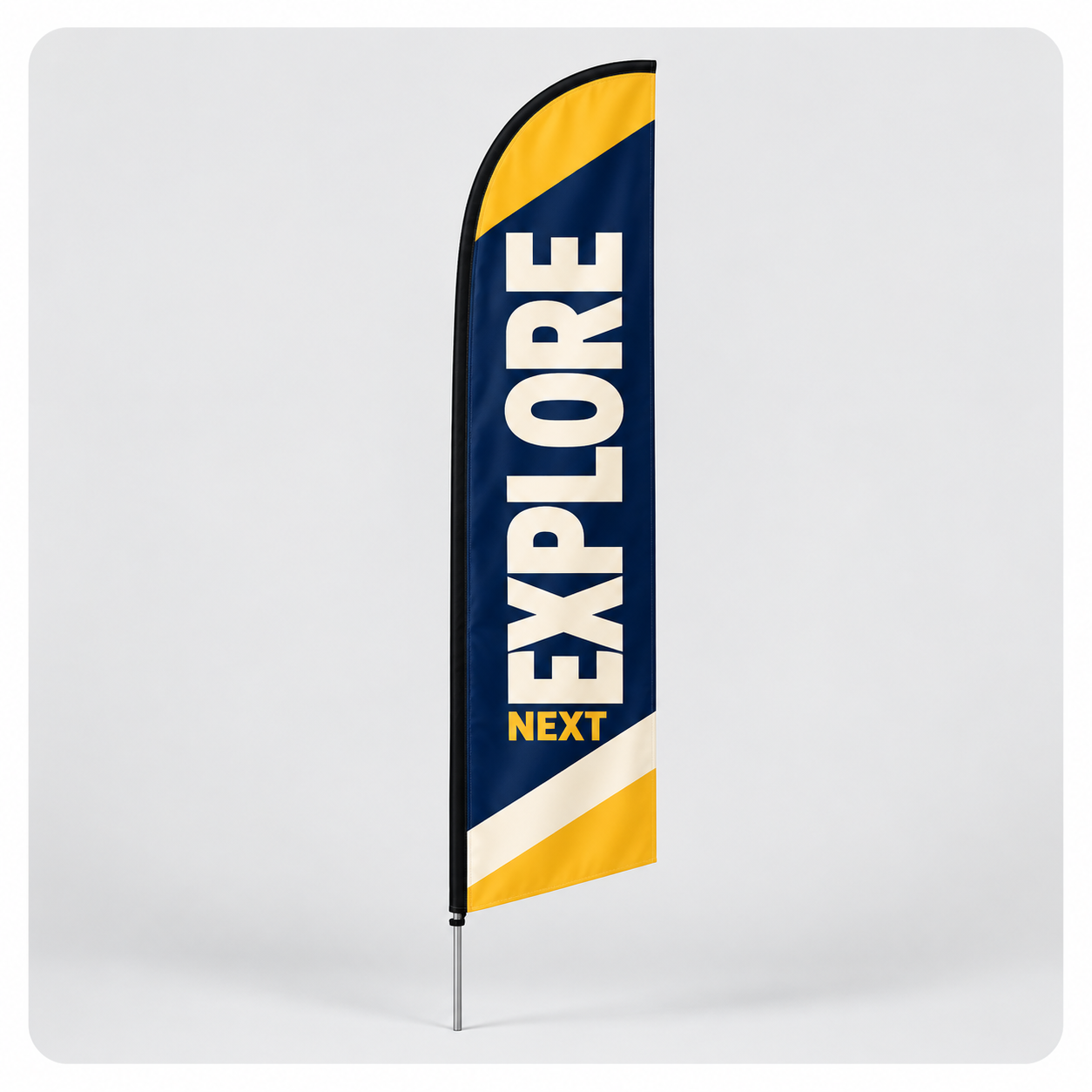 Premium Custom Angled Feather Flag
