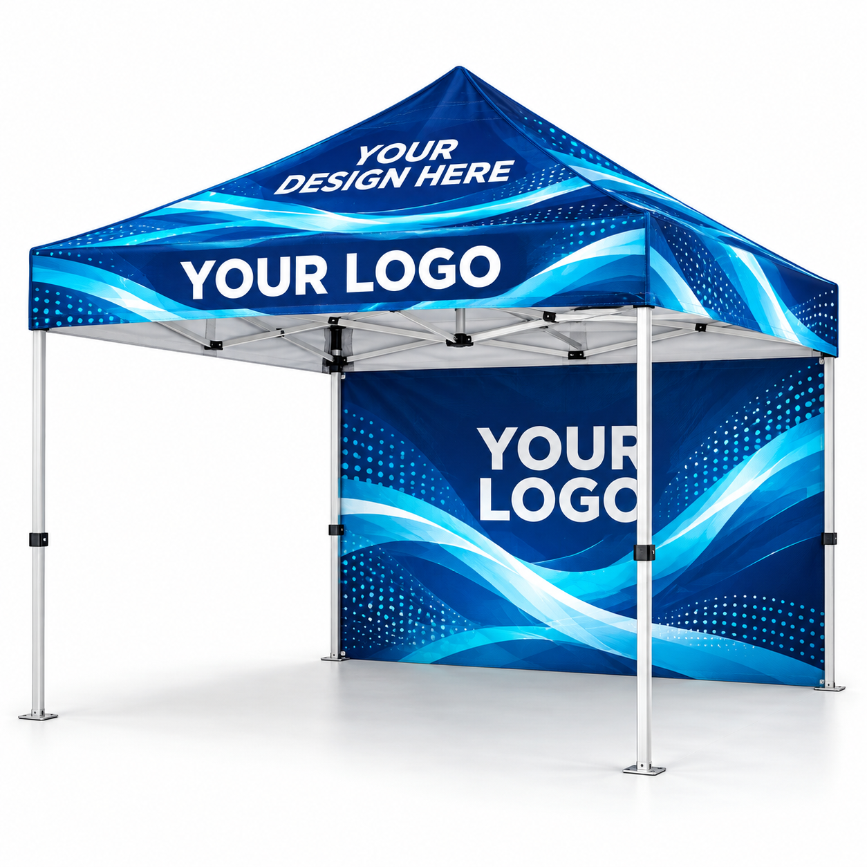 10' � 10' Premium Aluminum Canopy Kit with Printed Back Wall