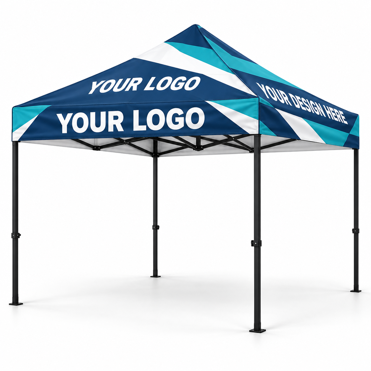 Custom 10' � 10' Premium Canopy Kit � Black Aluminum Frame