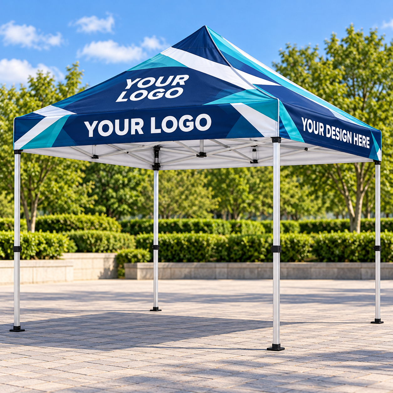 Custom 10' � 10' Premium Canopy Kit � Silver Aluminum Frame