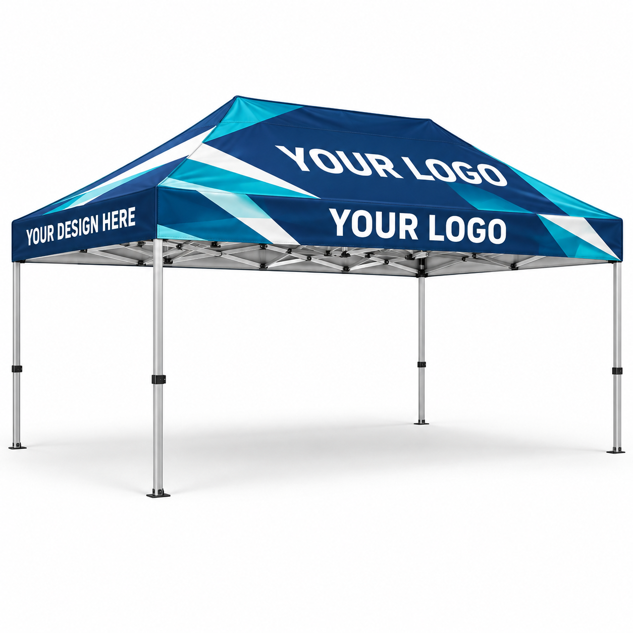 Custom 10' × 15' Premium Canopy Kit — Silver Frame